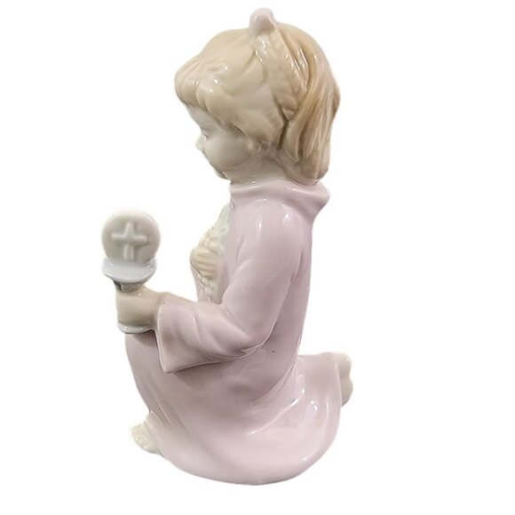 Vintage Roman Holy Communion Porcelain 4" Girl Figurine Religious Collectible - Picture 5 of 16